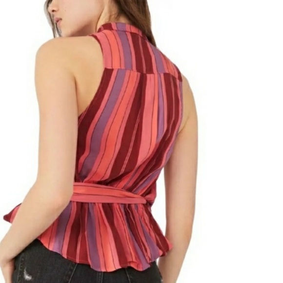 Free People Sleeveless Stripe Blouse - Picture 4 of 10